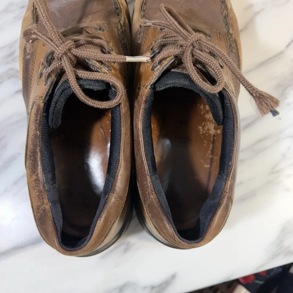 ECCO Men's Track 25 Low GORETEX Brown Leather Sz 10-10.5 44 Hiking Outdoors